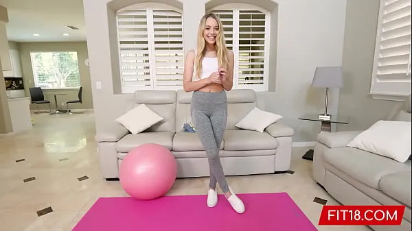 Hot FIT18 - Lily Larimar - Casting Skinny 100lb Blonde Amateur In Yoga Pants - 60FPS cool Videos