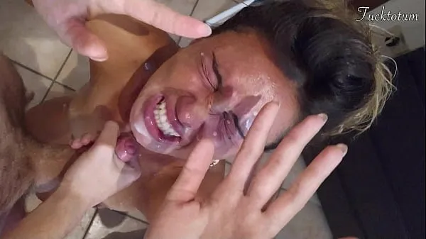 Hot Girl orgasms multiple times and in all positions. (at 7.4, 22.4, 37.2). BLOWJOB FEET UP with epic huge facial as a REWARD - FRENCH audio cool Videos