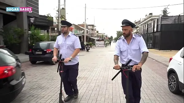 SUGARBABESTV : GREEK POLICE THREESOME PARODY Video keren yang keren