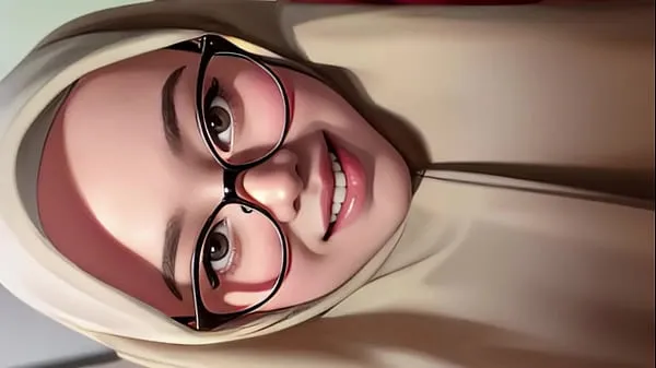 Hotte hijab girl shows off her toked seje videoer